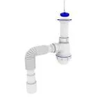 ZERIX SK-01-A 1 1/2"х40 Сифон для кухні з литим випуском
